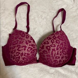 Victoria Secret Leopard Print Plunge Push Up Bra